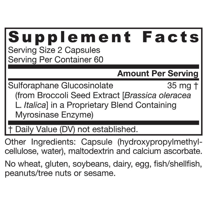 Jarrow Formulas BroccoMax (Broccoli Seed Extract) 120 Veggie Capsules - Health and Wellbeing at MySupplementShop by Jarrow Formulas