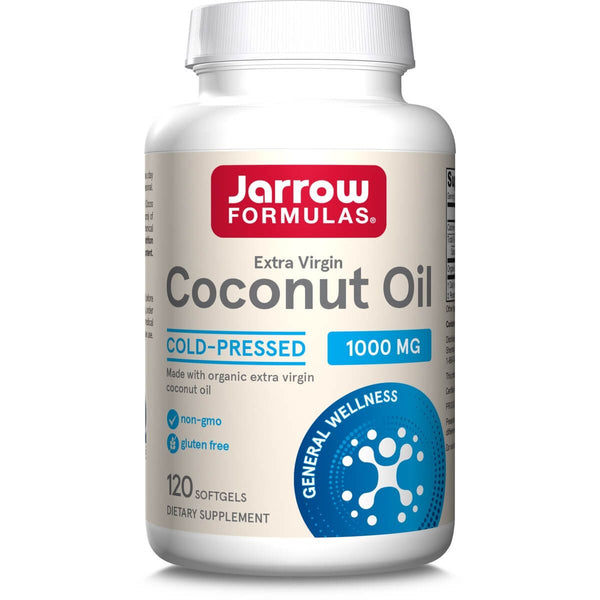 Jarrow Formulas Organic Extra Virgin Coconut Oil 1000mg 120 Softgels | Premium Supplements at MYSUPPLEMENTSHOP