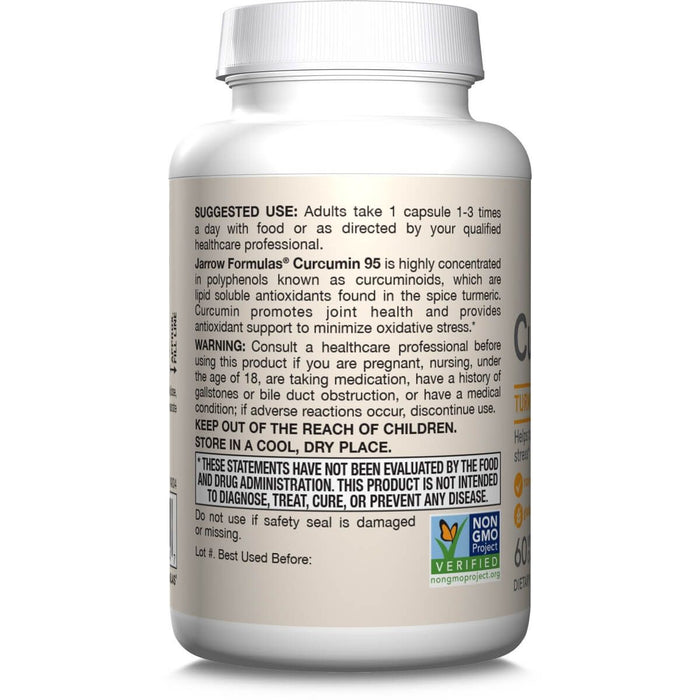 Jarrow Formulas Curcumin 95 500mg 60 Veggie Capsules | Premium Supplements at MYSUPPLEMENTSHOP