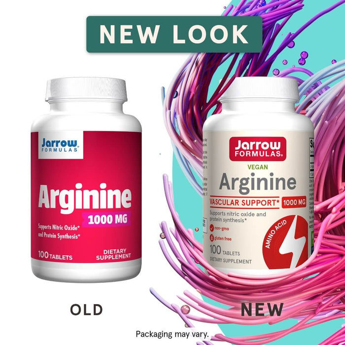 Jarrow Formulas Arginine 1000mg 100 Tablets | Premium Supplements at MYSUPPLEMENTSHOP