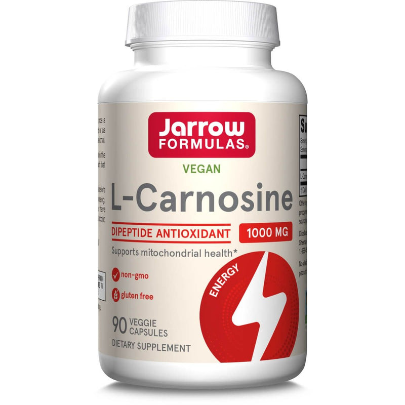 Jarrow Formulas L-Carnosine 500mg 90 Veggie Capsules - Amino Acids and BCAAs at MySupplementShop by Jarrow Formulas