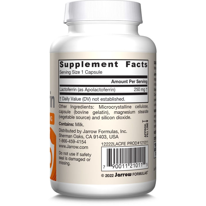 Jarrow Formulas Lactoferrin 250mg 60 Capsules | Premium Supplements at MYSUPPLEMENTSHOP