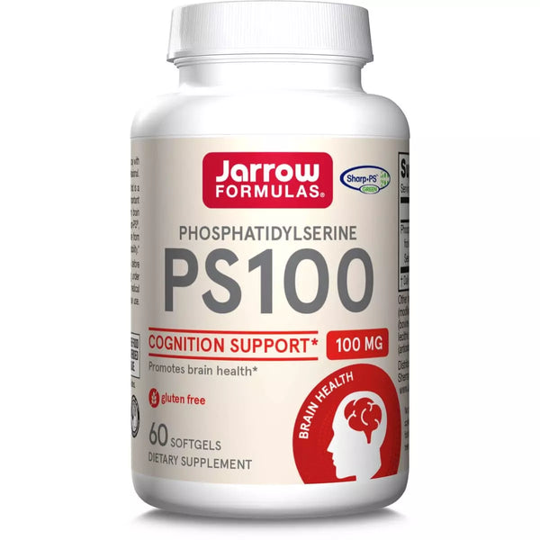 Jarrow Formulas PS-100 100mg 120 Softgels: Brain Function, Sharp Memory - Sports Supplements at MySupplementShop by Jarrow Formulas