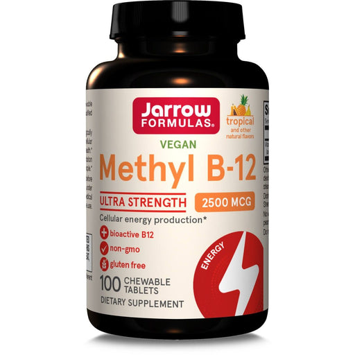 Jarrow Formulas Vitamin Methyl B12 2,500mcg 100 Tropical Chewable Tablets | Premium Supplements at MYSUPPLEMENTSHOP