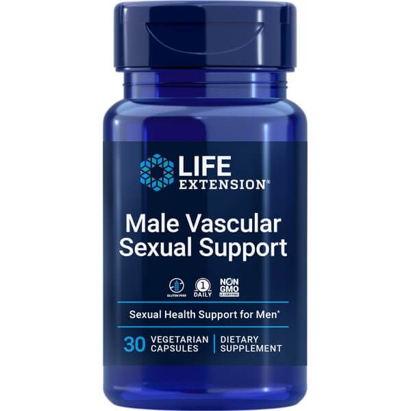 Life Extension Male Vascular Sexual Support 30 Vegetarian Capsules | Premium Supplements at MYSUPPLEMENTSHOP