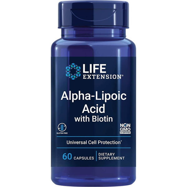 Life Extension Alpha-Lipoic Acid with Biotin 60 Capsules | Premium Supplements at MYSUPPLEMENTSHOP