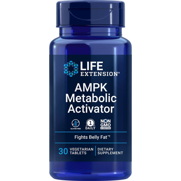 Life Extension AMPK Metabolic Activator 30 Vegetarian Tablets | Premium Supplements at MYSUPPLEMENTSHOP