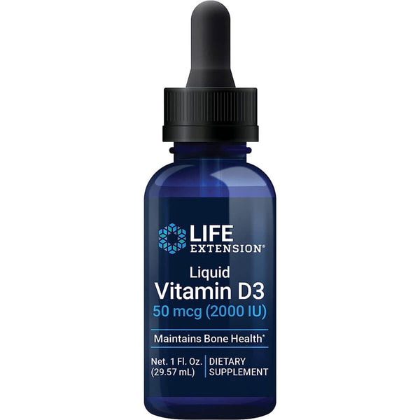 Life Extension Liquid Vitamin D3 50 mcg (2000iu) 29.57ml - Health and Wellbeing at MySupplementShop by Life Extension