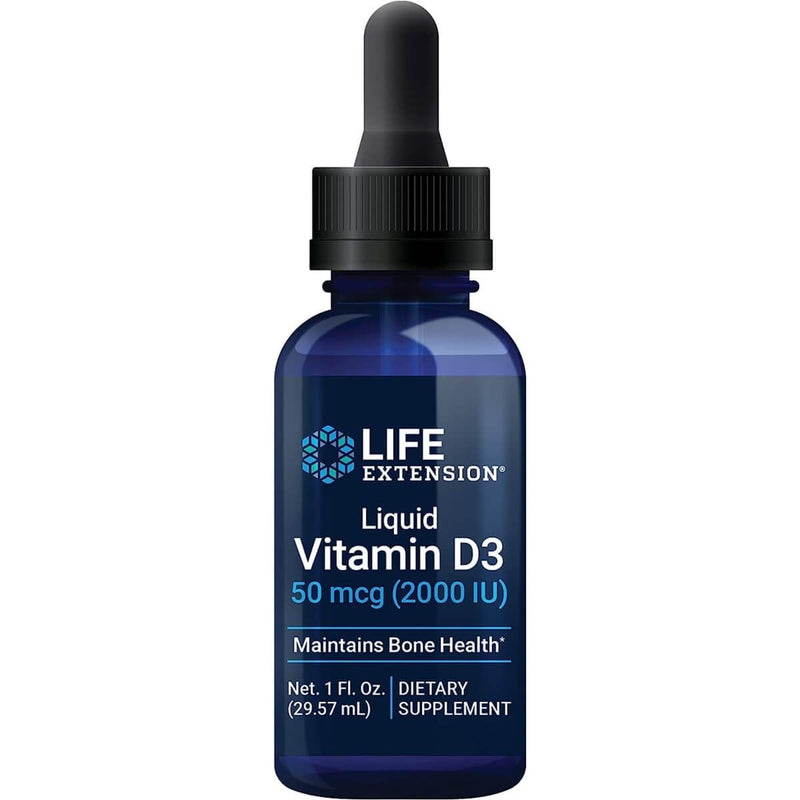 Life Extension Liquid Vitamin D3 50 mcg (2000iu) 29.57ml | Premium Supplements at MYSUPPLEMENTSHOP