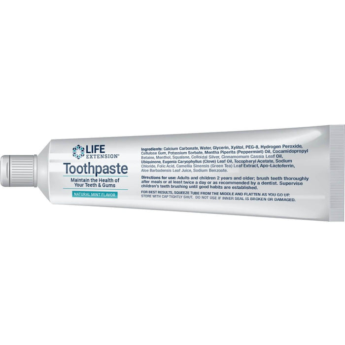 Life Extension Toothpaste Mint Flavour 4oz | Premium Supplements at MYSUPPLEMENTSHOP