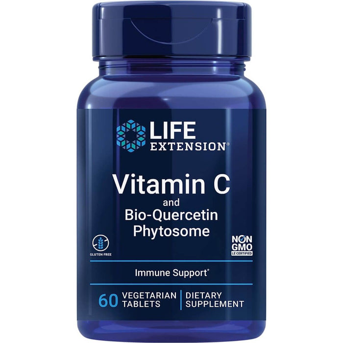 Life Extension Vitamin C and Bio-Quercetin Phytosome 60 Vegetarian Tablets - Vitamins & Minerals at MySupplementShop by Life Extension