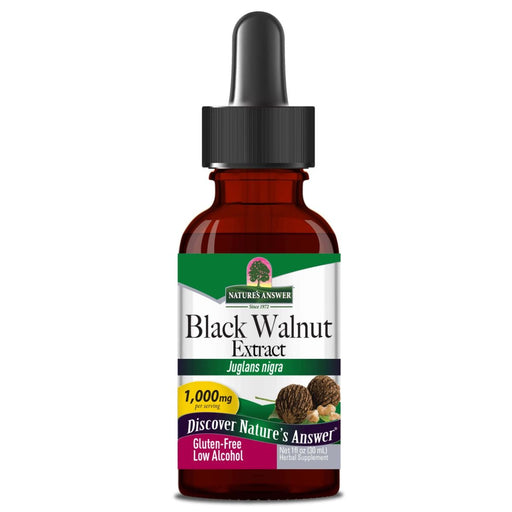 Nature's Answer Black Walnut Extract 1,000mg Low Alcohol 1oz | Premium Supplements at MYSUPPLEMENTSHOP