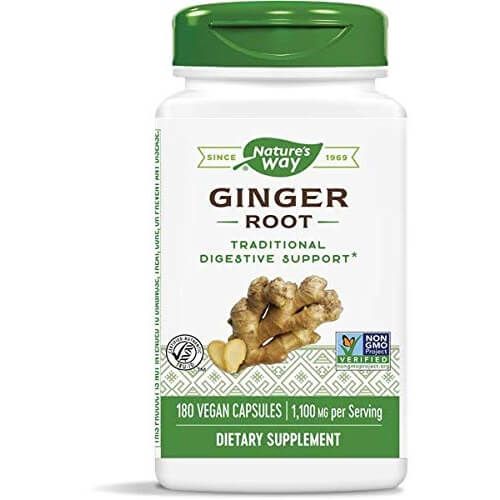 Nature's Way Ginger Root 1,100mg 180 Vegan Capsules | Premium Supplements at MYSUPPLEMENTSHOP