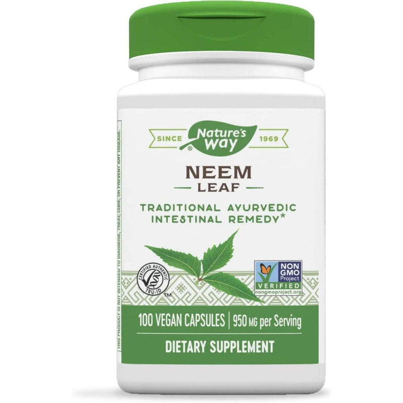 Nature's Way Neem Leaf 950mg 100 Vegan Capsules | Premium Supplements at MYSUPPLEMENTSHOP