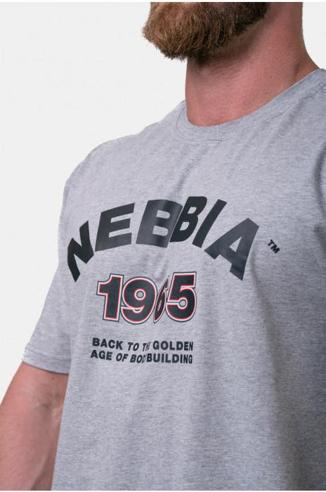 Nebbia Golden Era T-Shirt 192 Light Grey - XL - T-Shirt at MySupplementShop by Nebbia