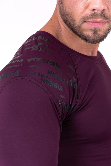 Nebbia Hero Compression Shirt 146 - Burgundy - Compression Shirt at MySupplementShop by Nebbia