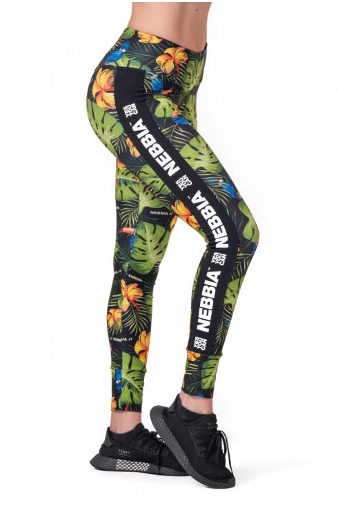 Nebbia High-Waist Performance Leggings 567- Jungle Green