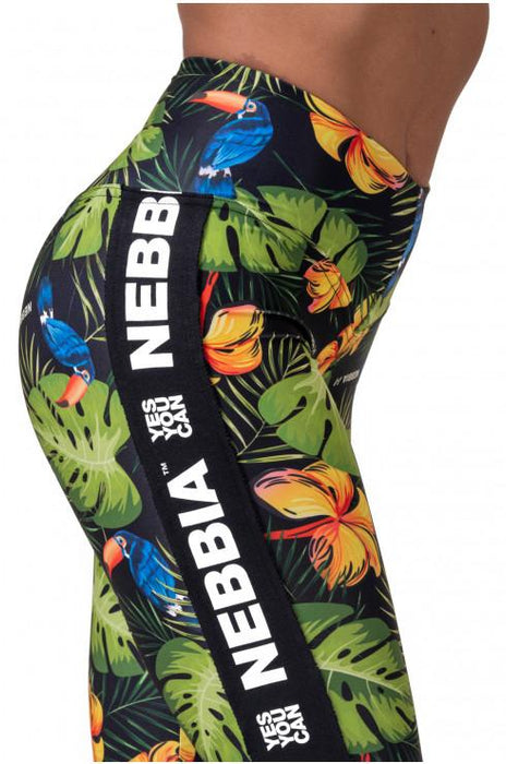 Nebbia High-Waist Performance Leggings 567- Jungle Green