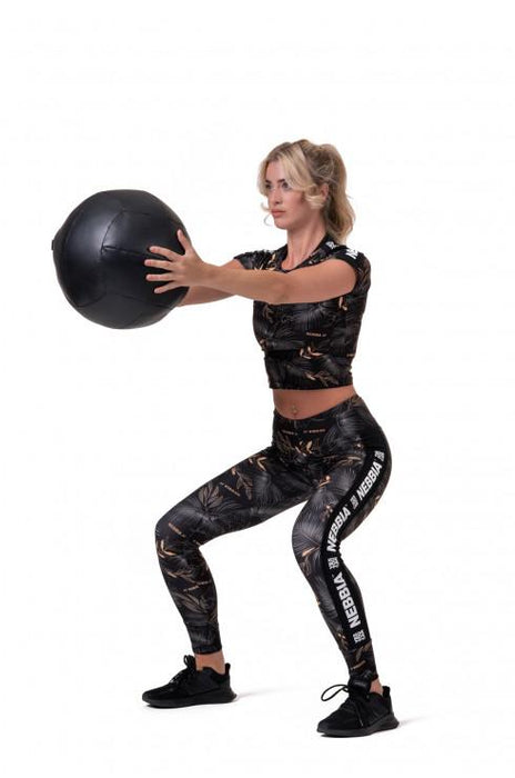 Nebbia High-Waist Performance Leggings 567- Volcanic Black