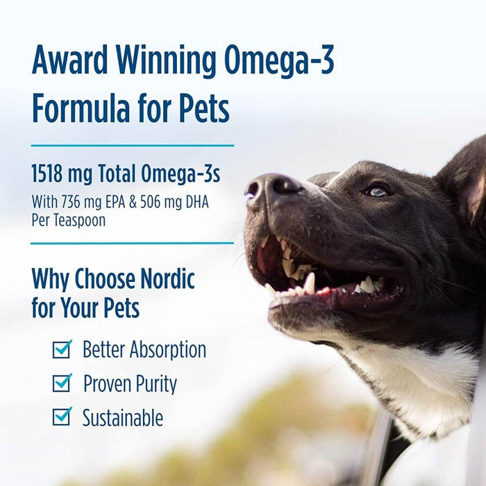 Nordic Naturals Omega-3 Pet 16 fl oz - Pet supplements at MySupplementShop by Nordic Naturals