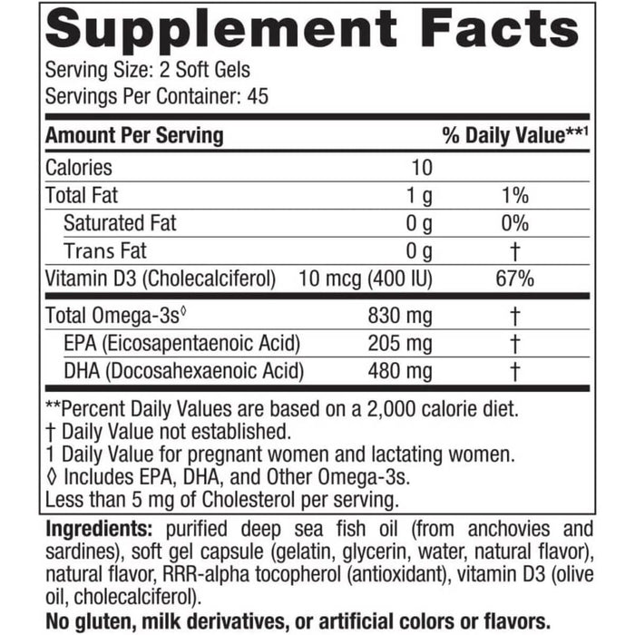 Nordic Naturals Prenatal DHA Omega-3 830mg with Vitamin D3 90 Softgels - Vitamins & Minerals at MySupplementShop by Nordic Naturals