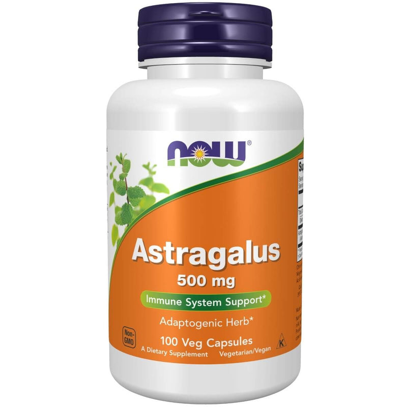 NOW Foods Astragalus 500 mg 100 Capsules | Premium Supplements at MYSUPPLEMENTSHOP