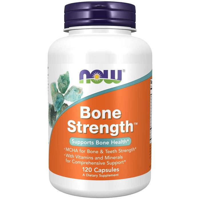 NOW Foods Bone Strength 120 Capsules - Health and Wellbeing at MySupplementShop by NOW Foods