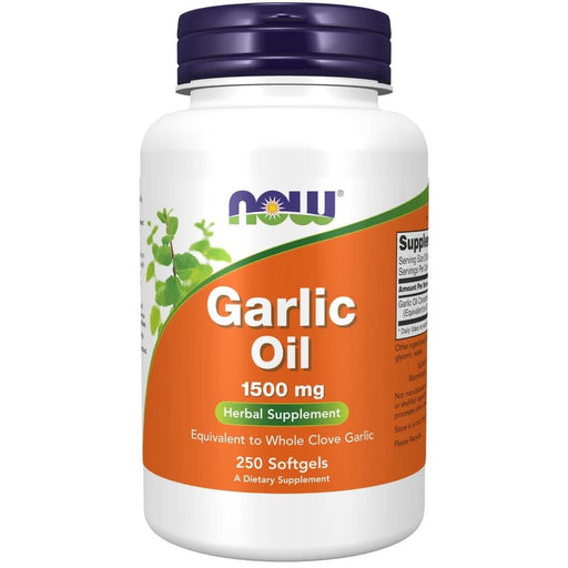 NOW Foods Garlic Oil 1,500 mg 250 Softgels | Premium Supplements at MYSUPPLEMENTSHOP