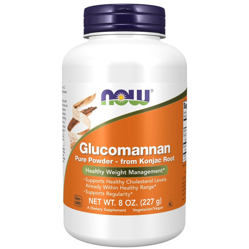 NOW Foods Glucomannan Pure Powder 8oz (227g) | Premium Supplements at MYSUPPLEMENTSHOP