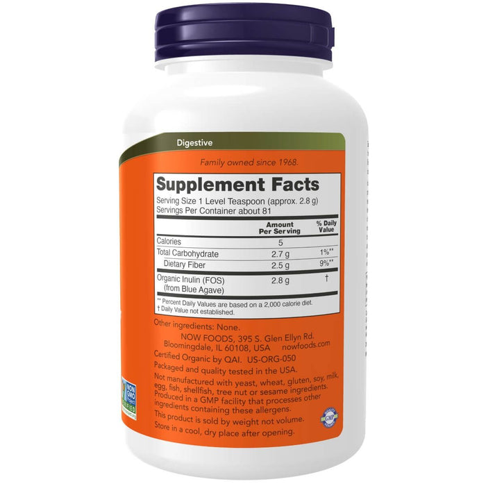 NOW Foods Inulin Prebiotic Pure Powder 8oz (227g) | Premium Supplements at MYSUPPLEMENTSHOP