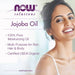 NOW Foods Jojoba Oil 100% Pure Moisturizing 4oz | Premium Supplements at MYSUPPLEMENTSHOP