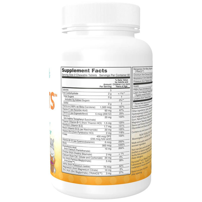 NOW Foods Kid Vits Berry Blast 120 Chewables | Premium Supplements at MYSUPPLEMENTSHOP