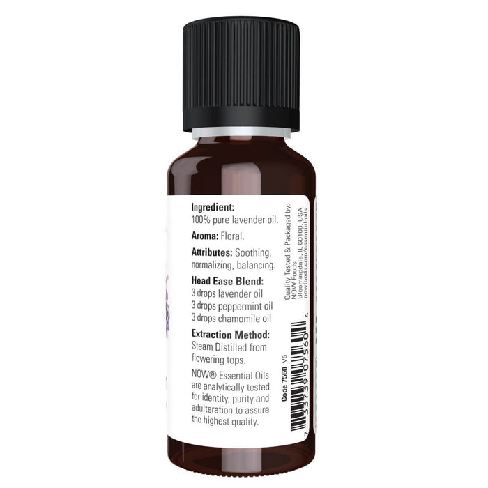 NOW Foods Lavender Essential Oil 100% Pure 1oz (30ml) | Premium Supplements at MYSUPPLEMENTSHOP