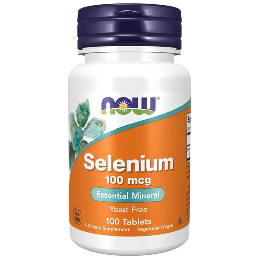 NOW Foods Selenium 100 mcg 100 Tablets - Vitamins & Minerals at MySupplementShop by NOW Foods