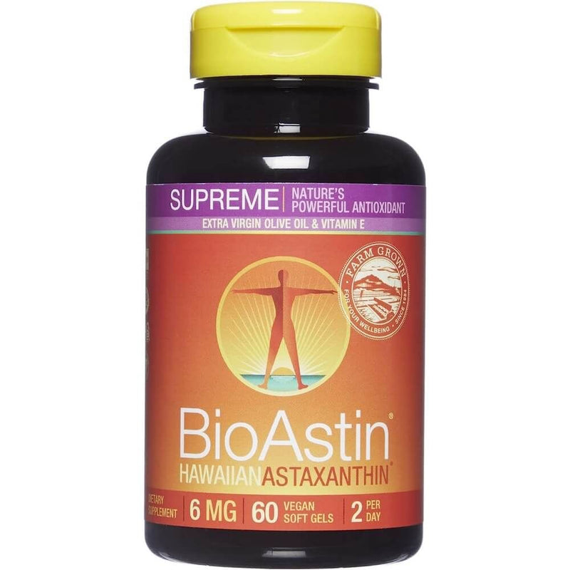 Nutrex BioAstin Supreme Astaxanthin 6mg 60 Vegan Softgels | Premium Supplements at MYSUPPLEMENTSHOP