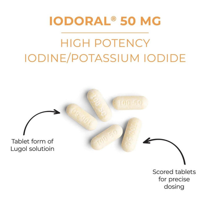 Iodoral High Potency Iodine/Potassium Iodide 50mg 90 Tablets | Premium Supplements at MYSUPPLEMENTSHOP