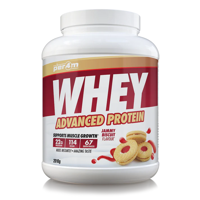 PER4M Whey Protein Powder 2.1kg - 67 Servings | 21g Protein per Serving, Zero Sugar, Gluten-Free