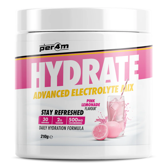 Per4m Hydration Electrolyte Mix 30 Servings - Pink Lemonade - Electrolyte Replacements at MySupplementShop by PER4M Nutrition