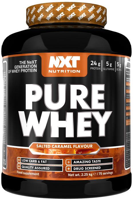 NXT Nutrition Pure Whey 2.25kg - Salted Caramel - Whey Protein at MySupplementShop by Nxt Nutrition