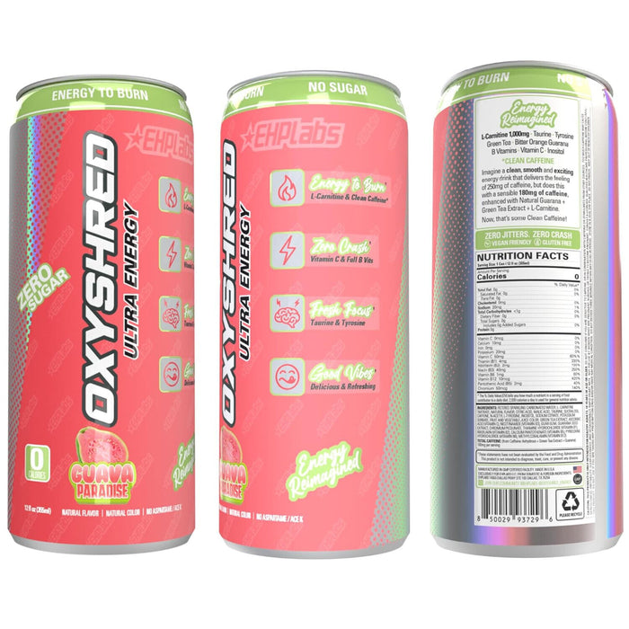 EHP Labs OxyShred Ultra Energy Drink RTD 12x355ml