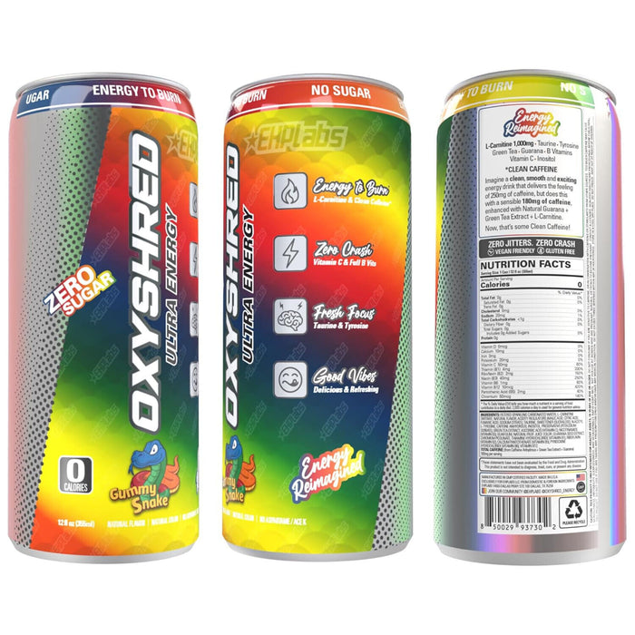 EHP Labs OxyShred Ultra Energy Drink RTD 12x355ml