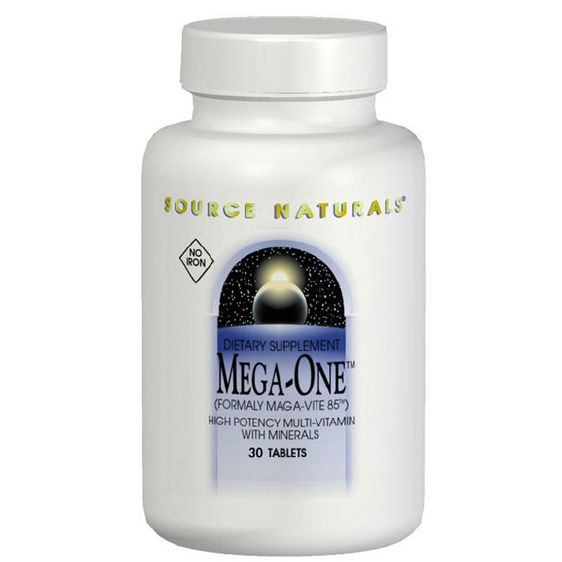 Source Naturals Mega-One Multiple (No Iron) 30 Tablets | Premium Supplements at MYSUPPLEMENTSHOP