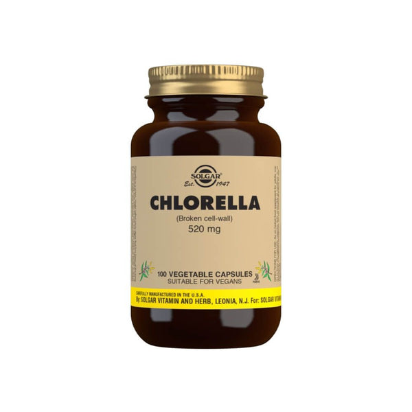 Solgar Chlorella 520 mg Vegetable Capsules Pack of 100 - Cellular Health at MySupplementShop by Solgar