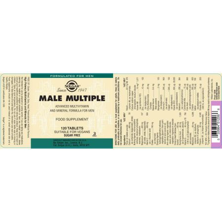 Solgar Male Multiple Tablets Pack of 120