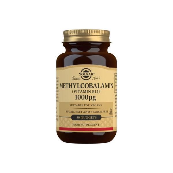 Solgar Methylcobalamin (Vitamin B12) 1000 Âµg Nuggets Pack of 30 at MySupplementShop.co.uk