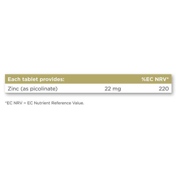 Solgar Zinc Picolinate 22 mg Tablets Pack of 100 - Brain & Memory at MySupplementShop by Solgar