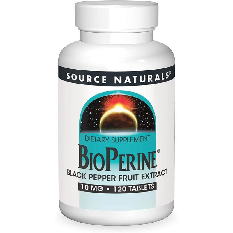 Source Naturals Bioperine 10mg 120 Tablets | Premium Supplements at MYSUPPLEMENTSHOP