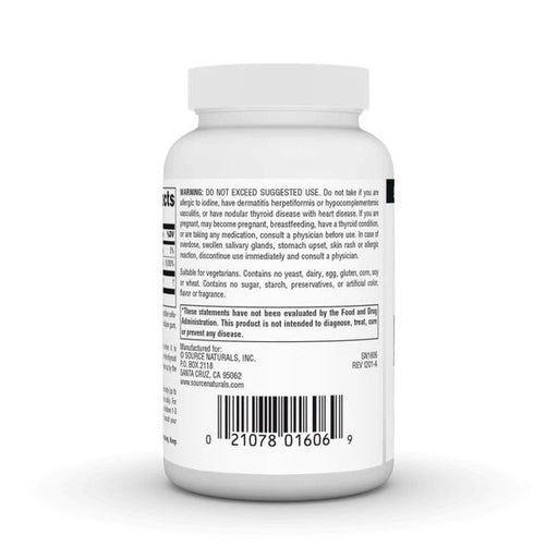 Source Naturals Potassium Iodide 32.5mg 120 Tablets | Premium Supplements at MYSUPPLEMENTSHOP