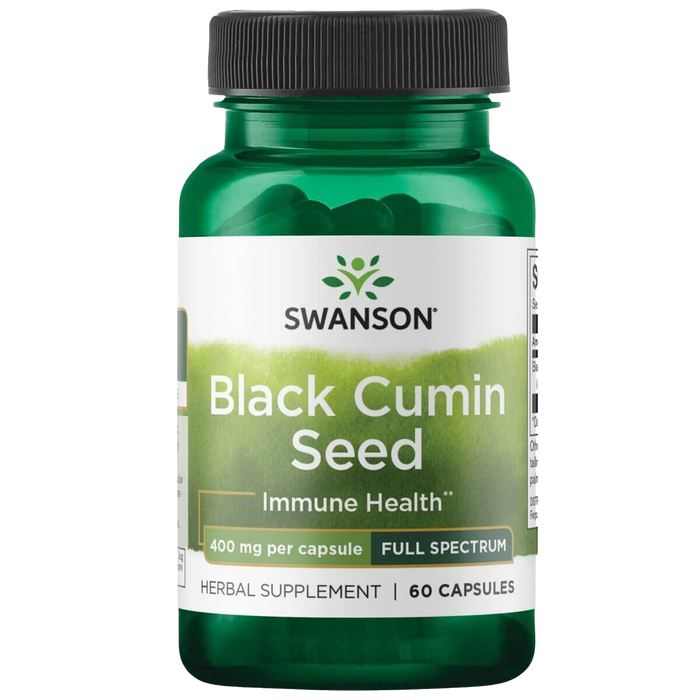 Swanson Black Cumin Seed 400 mg 60 Capsules