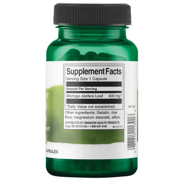 Swanson Full Spectrum Moringa Oleifera 400mg 60 Capsules at MySupplementShop.co.uk